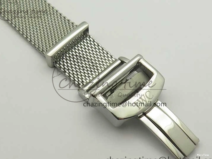 MIROTIME 0414 Portofino Automatic SS MKF 1:1 Best Edition White Dial On SS Mesh Bracelet A2892 V TechFriendly 7205